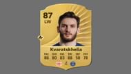 Khvicha Kvaratskhelia's card in FC 26 (Image via EA Sports)